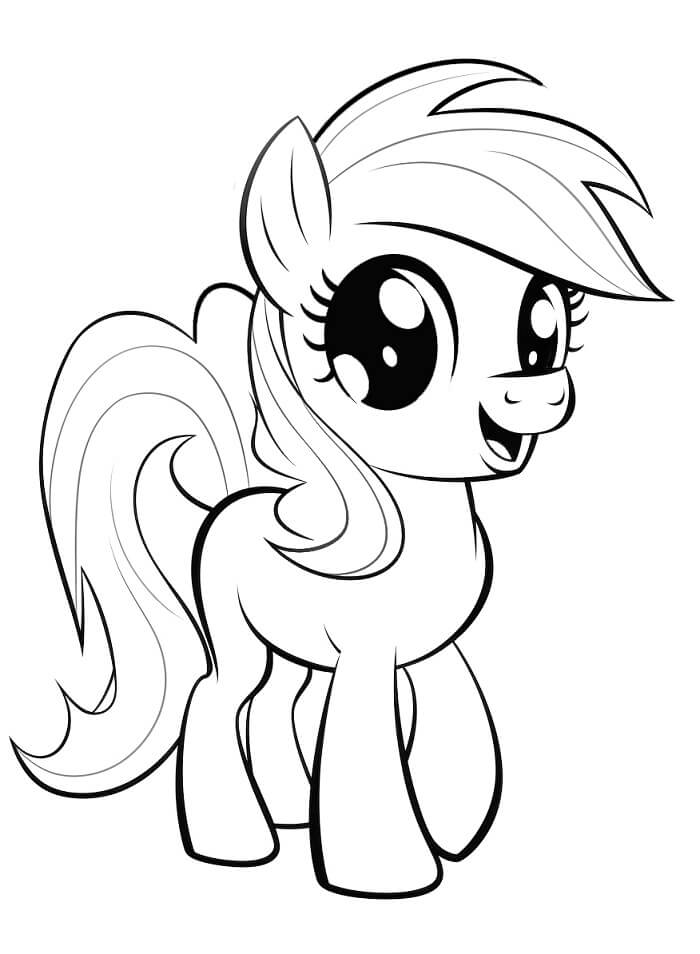Fise de colorat cu My Little Pony Imprimabile Pentru Copii