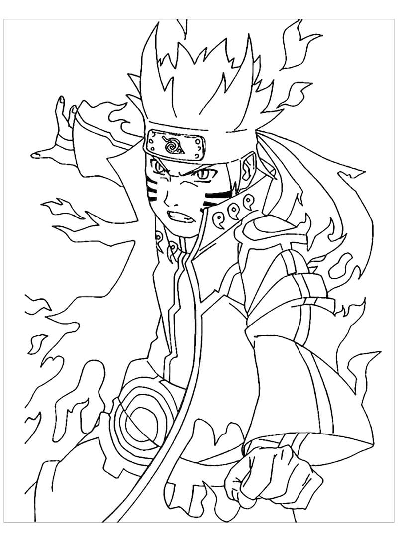 Naruto de colorat p15