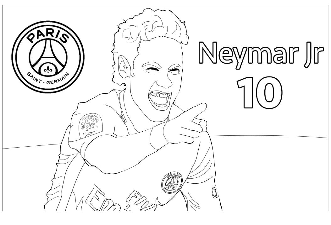 Neymar de colorat p05