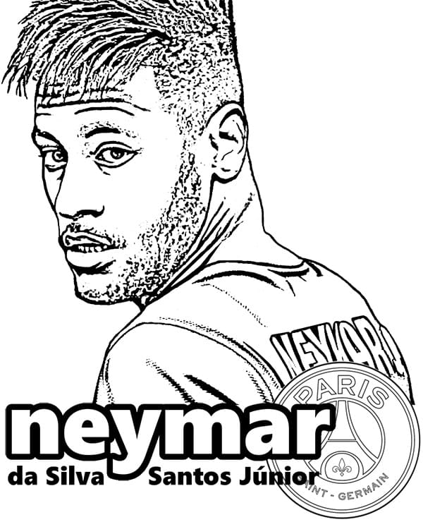 Neymar de colorat p12