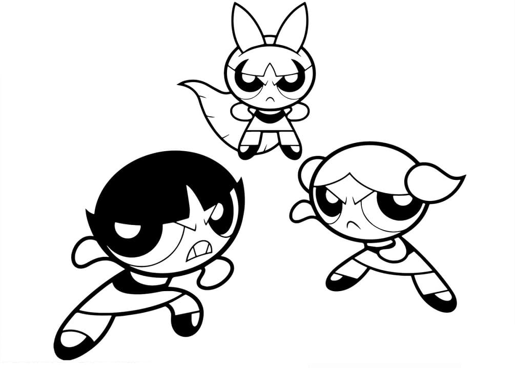 Powerpuff girls de colorat p11