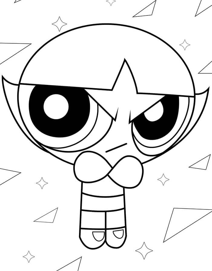 Fise de colorat cu Powerpuff girls de colorat p38