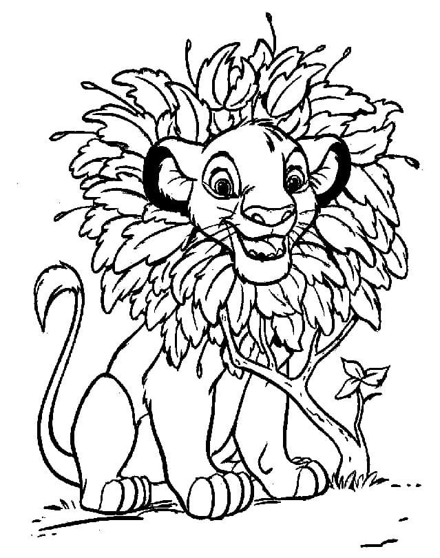 Regele leu de colorat p11