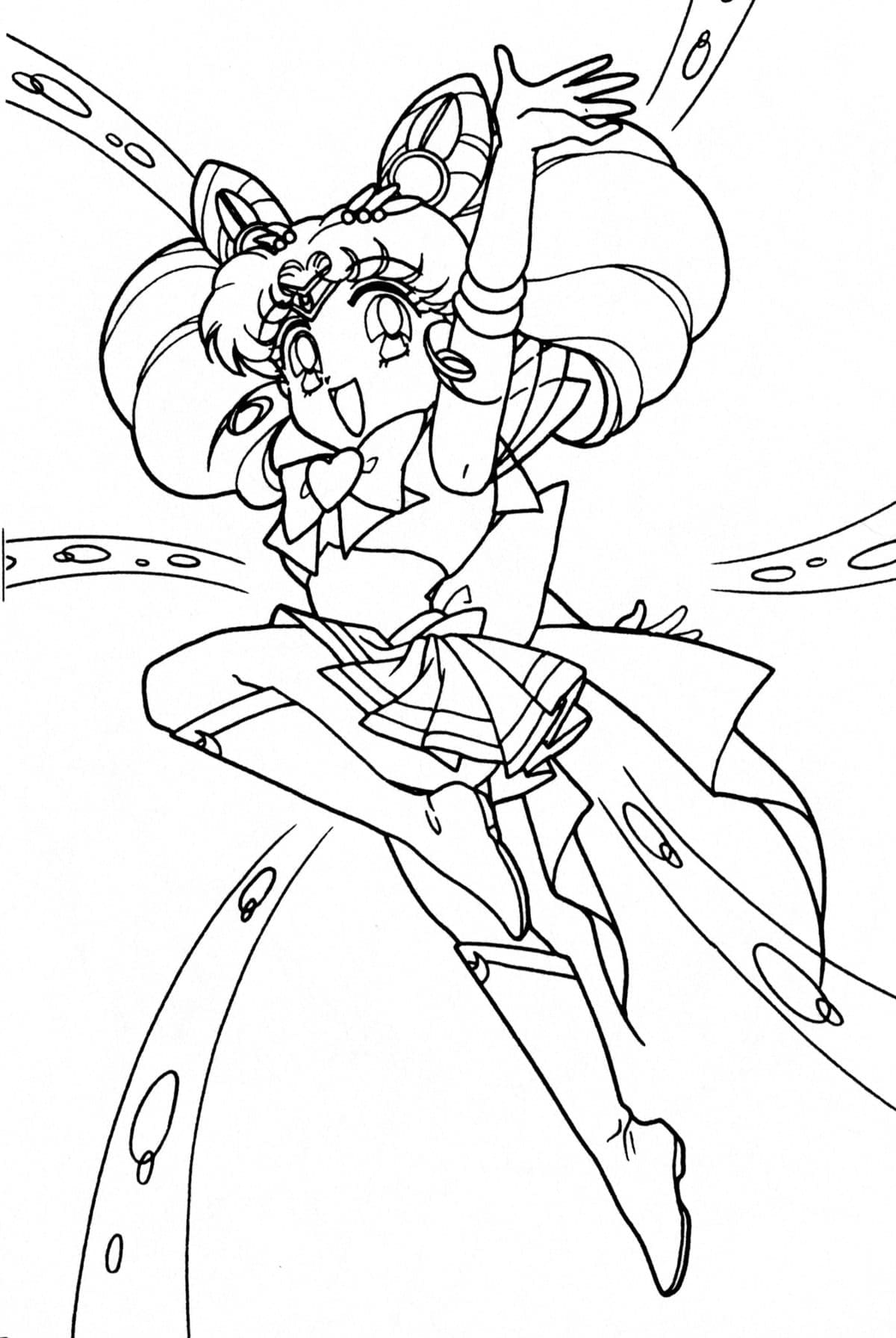Sailor moon de colorat p01