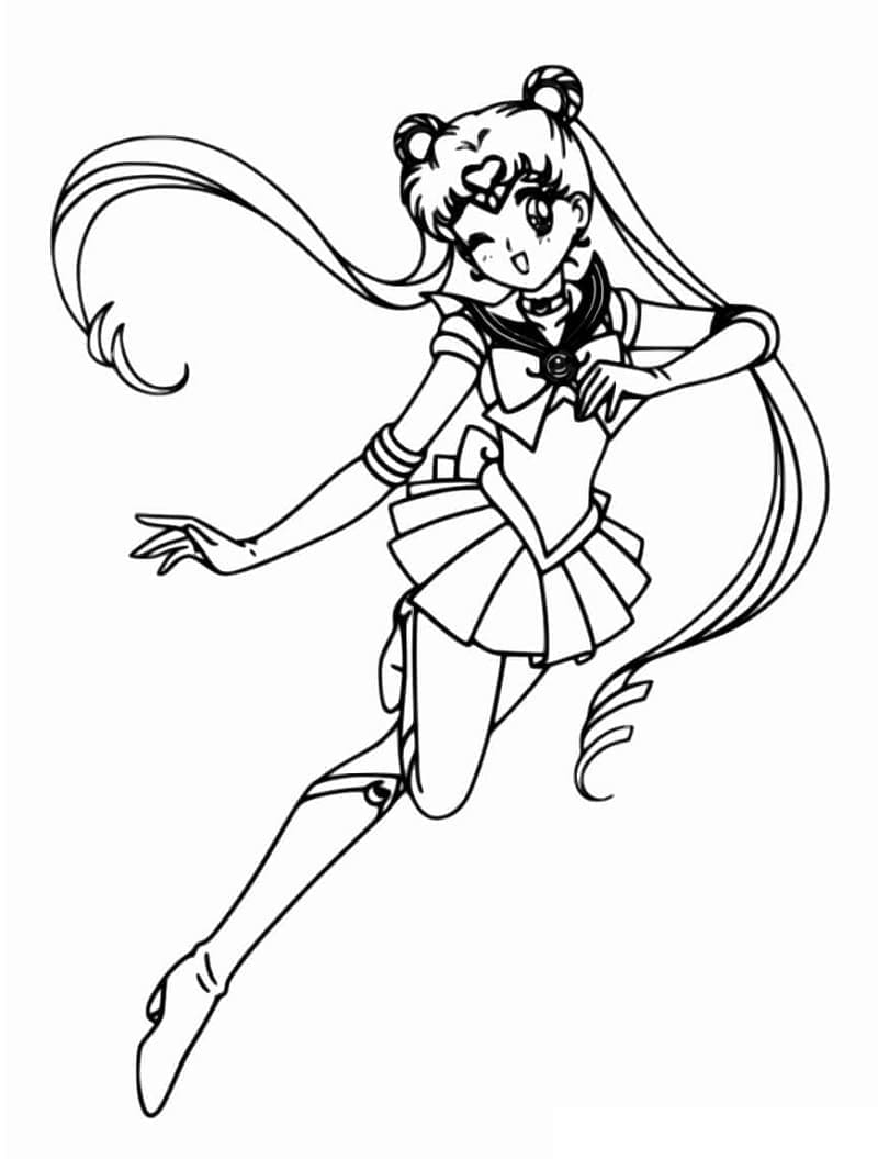 Sailor moon de colorat p07