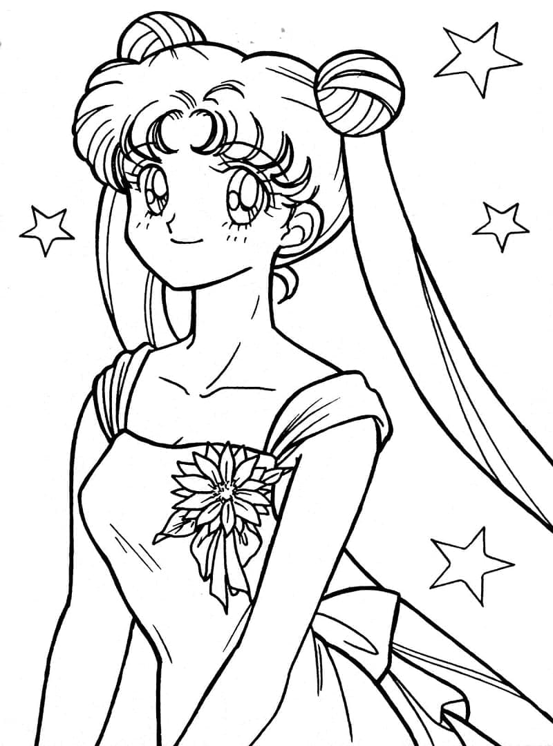 Sailor moon de colorat p10