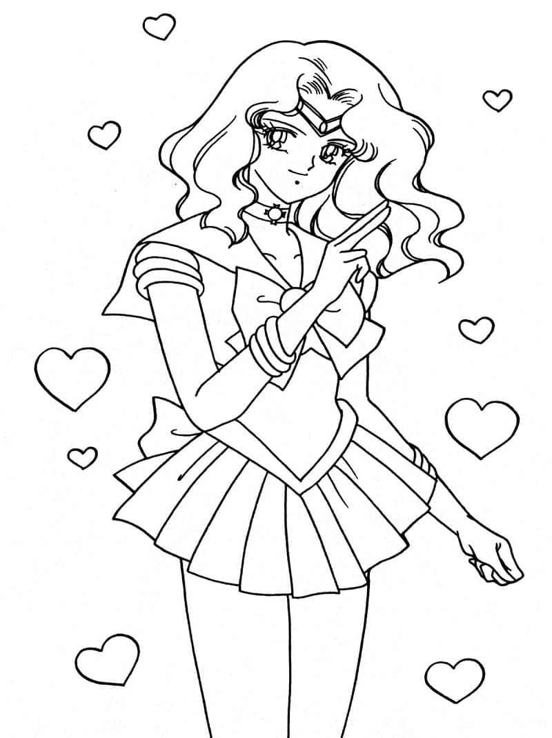Sailor moon de colorat p21
