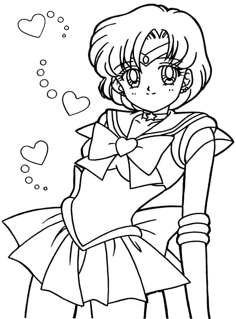 Sailor moon de colorat p22