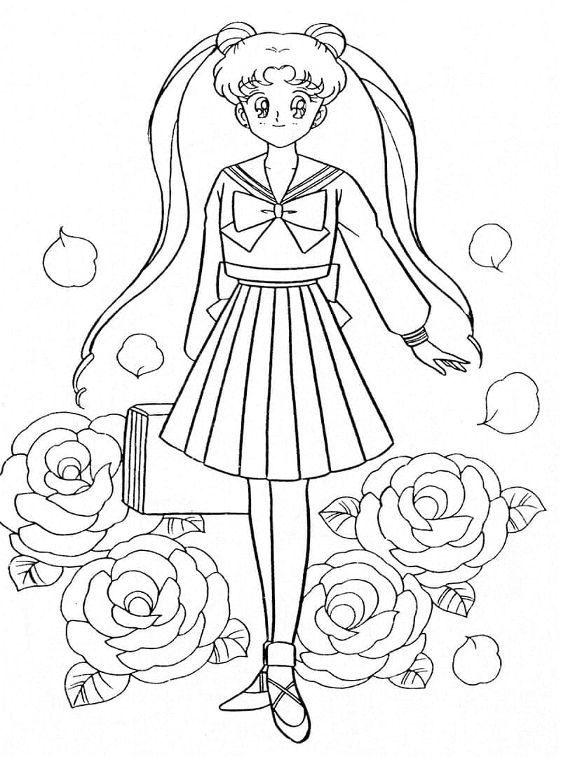Sailor moon de colorat p24