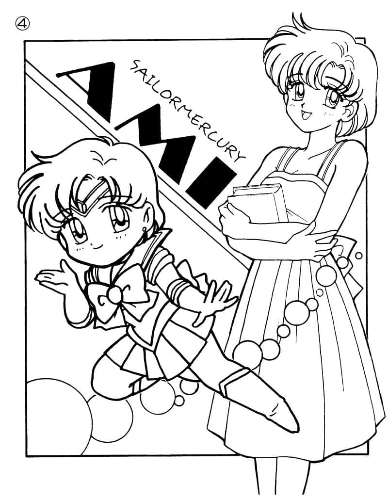 Sailor moon de colorat p27