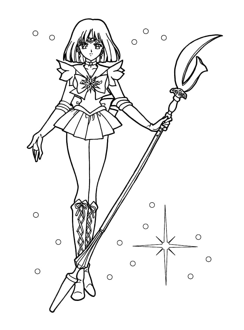 Sailor moon de colorat p28