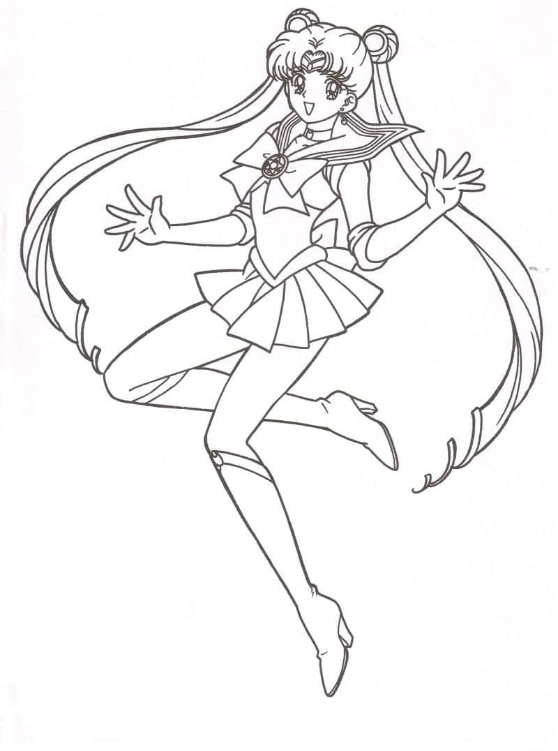 Sailor moon de colorat p33