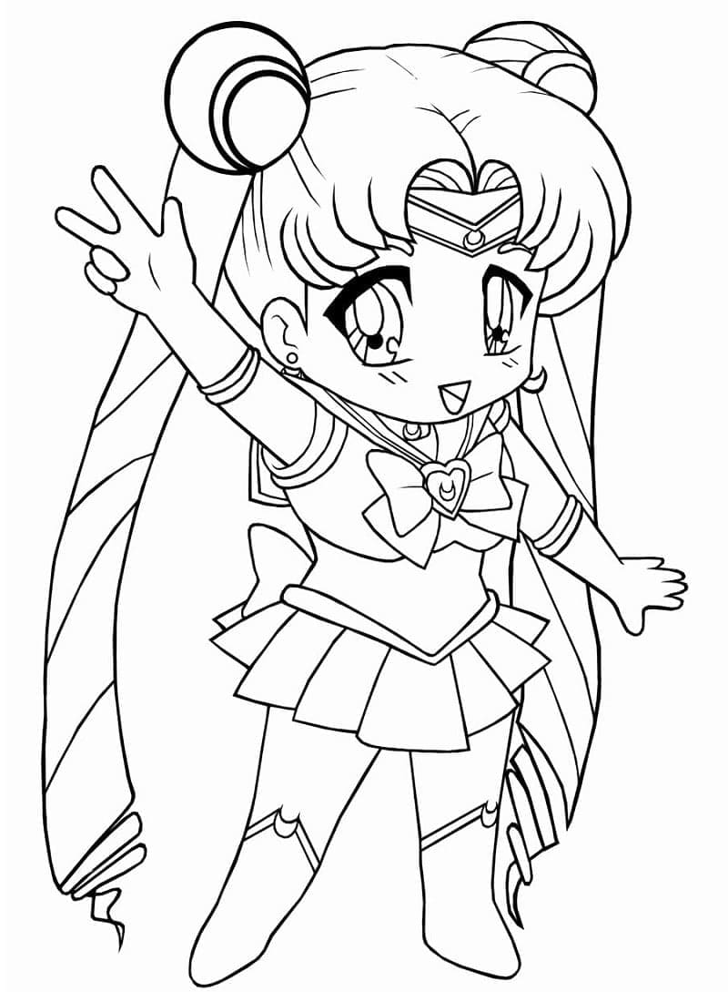 Sailor moon de colorat p45