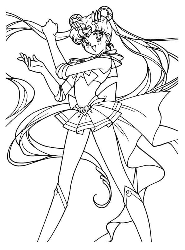 Sailor moon de colorat p47