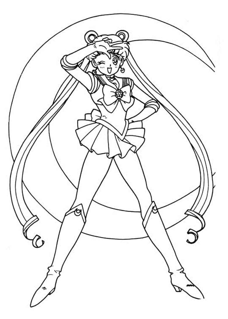 Sailor moon de colorat p48