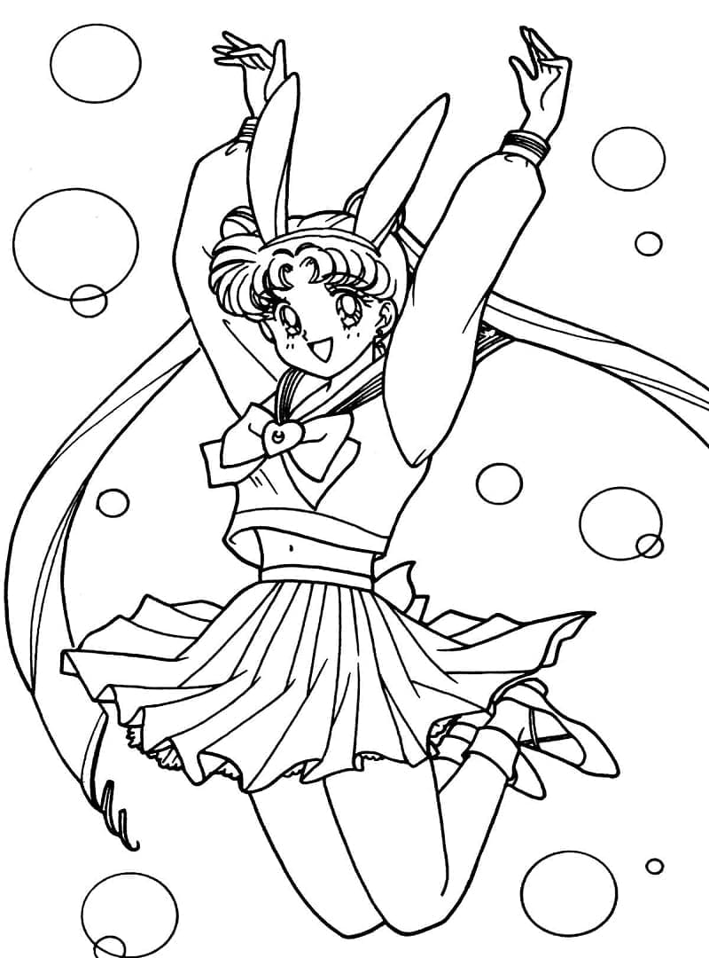 Sailor moon de colorat p49
