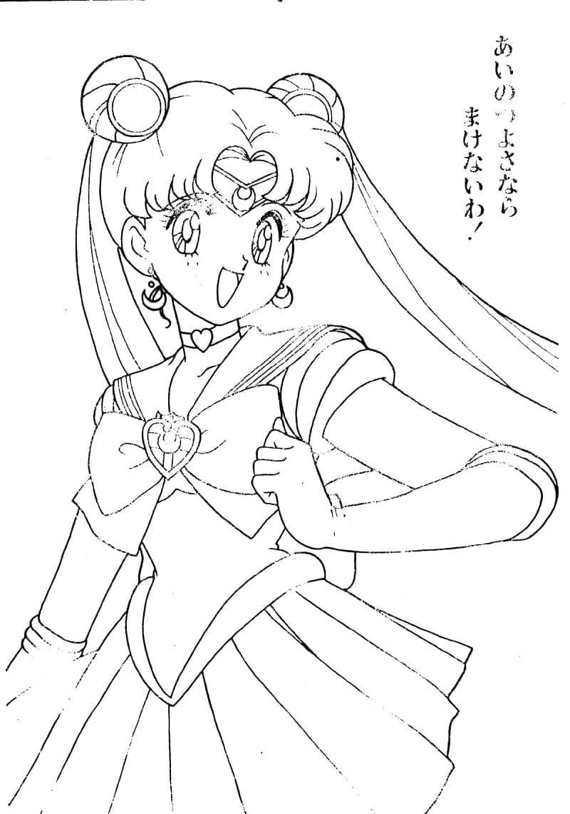Sailor moon de colorat p8