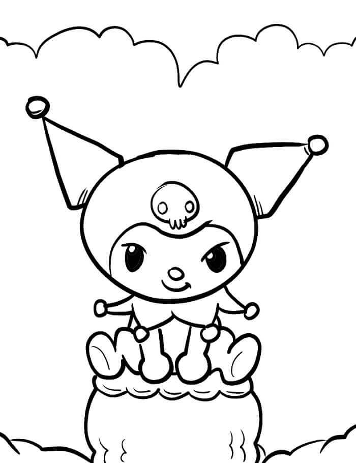 Fise de Colorat cu Sanrio Kuromi