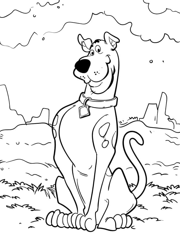 Scooby doo de colorat p28