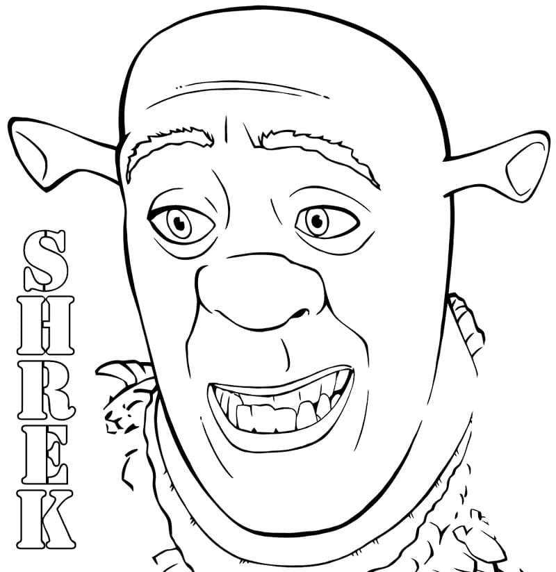 Shrek de colorat p46