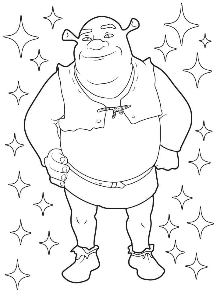Fise de colorat cu Shrek de colorat p54