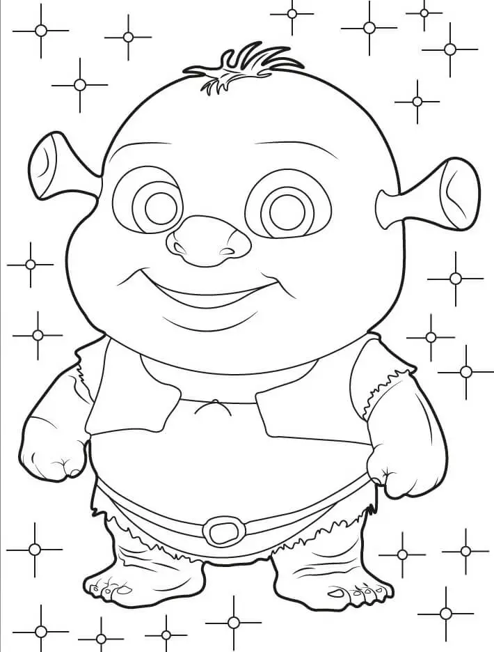 Fise de colorat cu Shrek de colorat p57