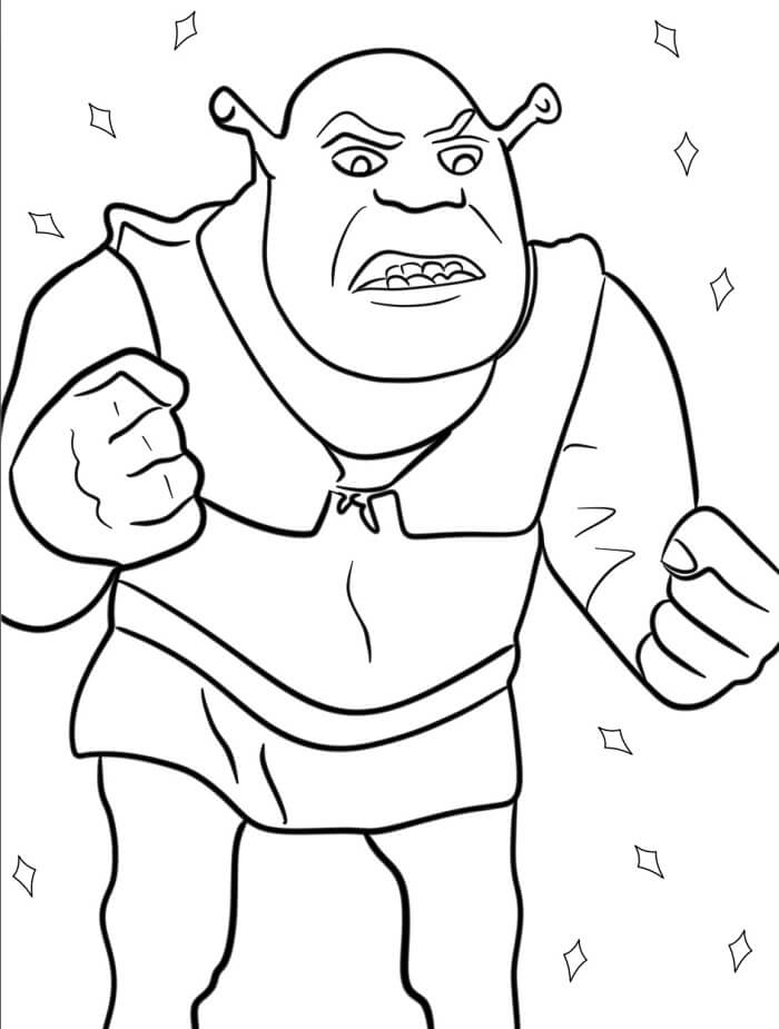 Fise de colorat cu Shrek de colorat p60