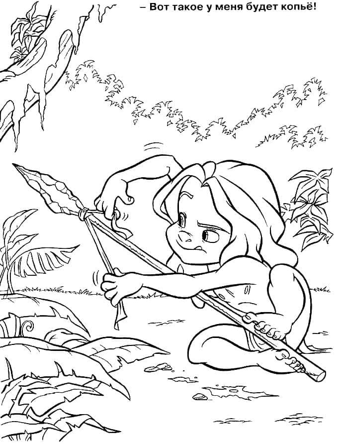 Tarzan de colorat p42