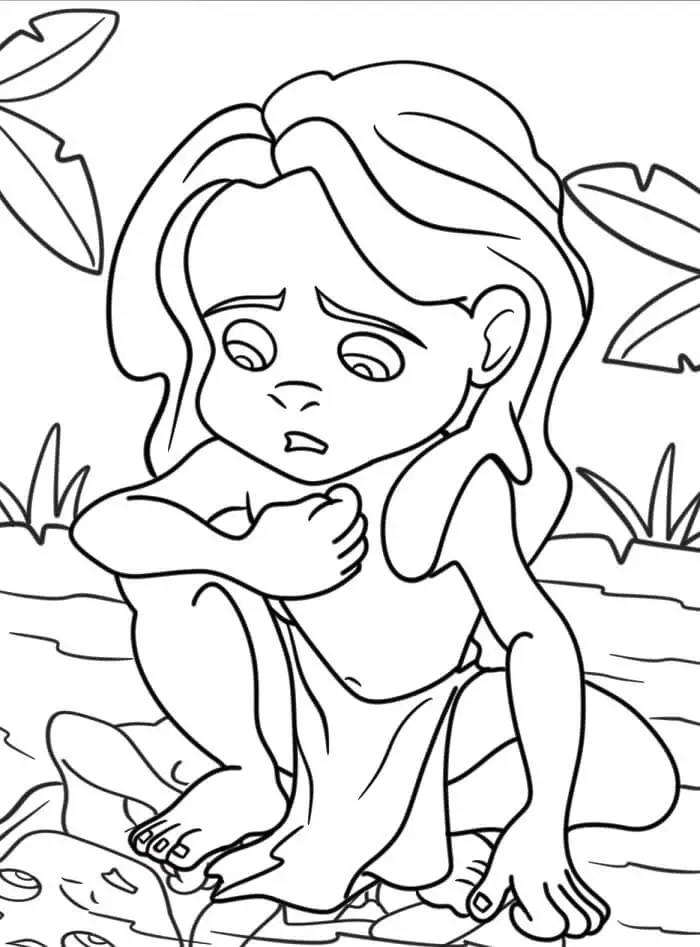 Fise de colorat cu Tarzan de colorat p53