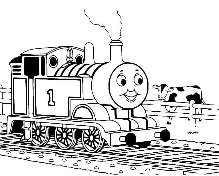 Thomas the train de colorat p02