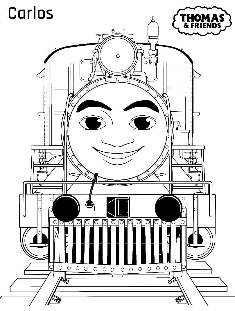 Thomas the train de colorat p03