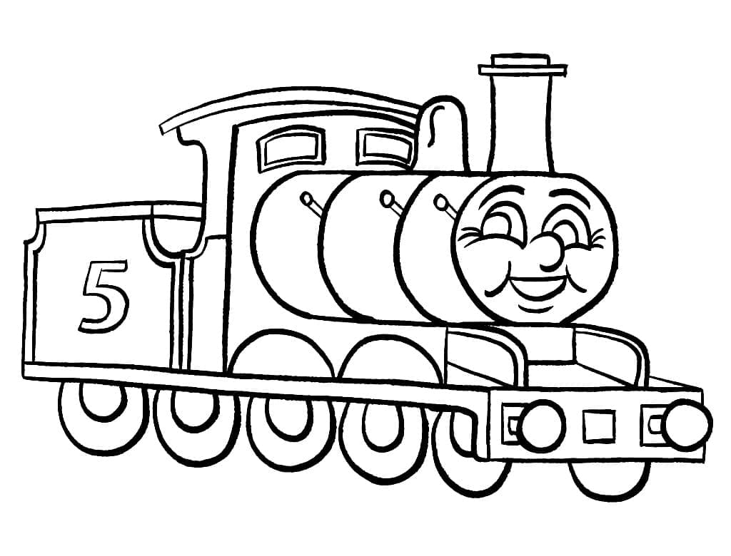 Thomas the train de colorat p04
