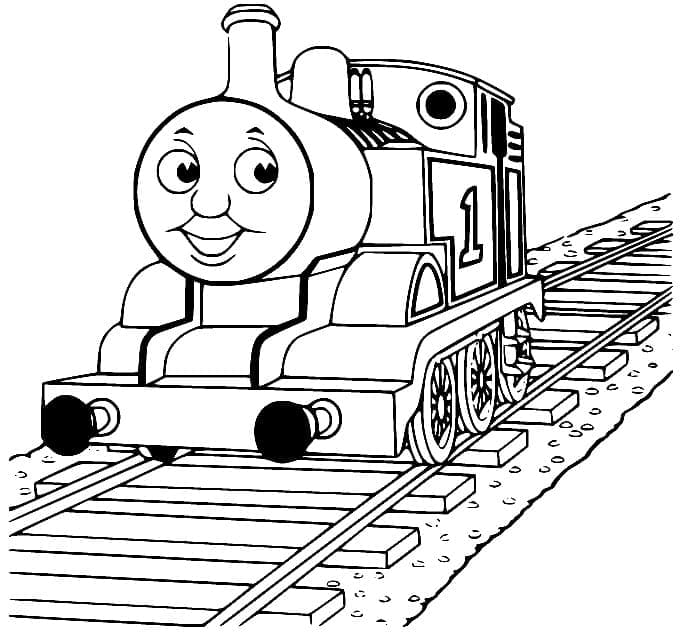 Thomas the train de colorat p07