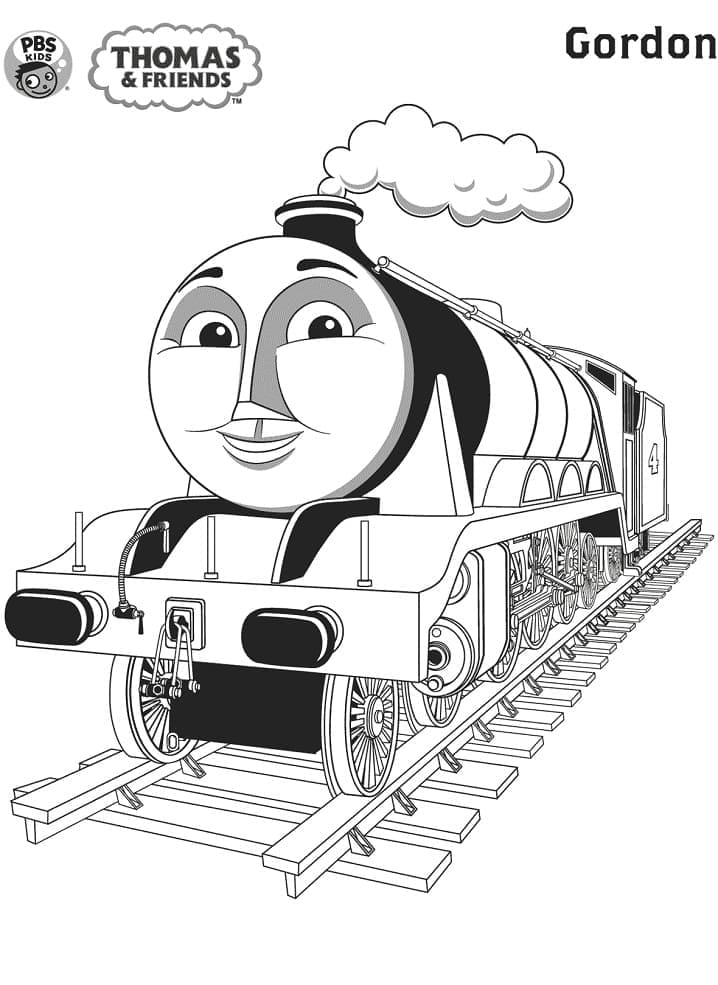 Thomas the train de colorat p08