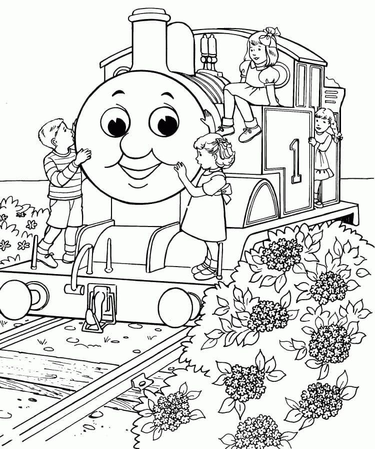 Thomas the train de colorat p09