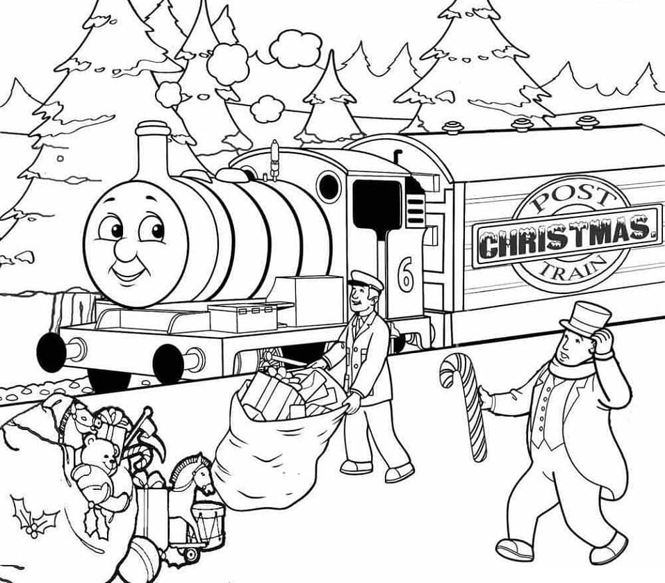 Thomas the train de colorat p10