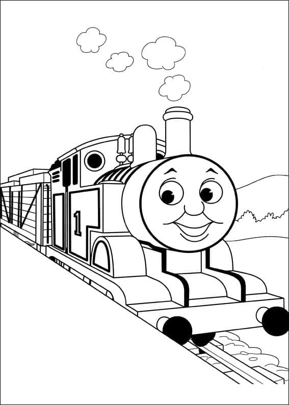 Thomas the train de colorat p14