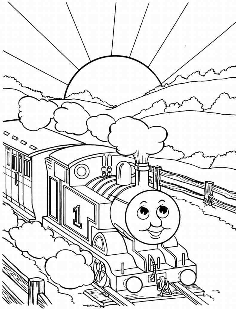 Thomas the train de colorat p16