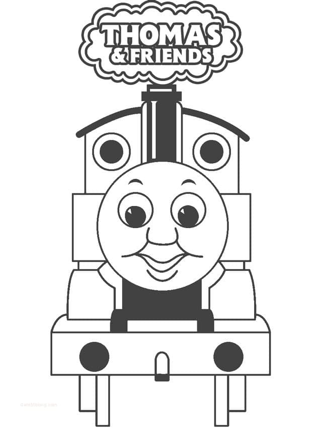 Thomas the train de colorat p17