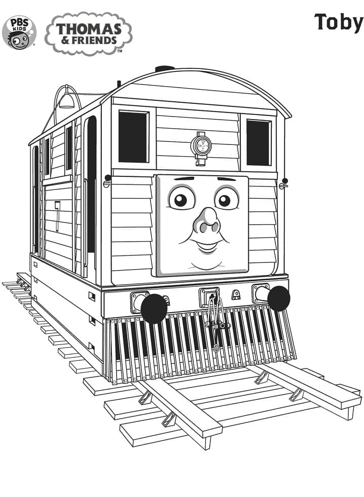 Thomas the train de colorat p18