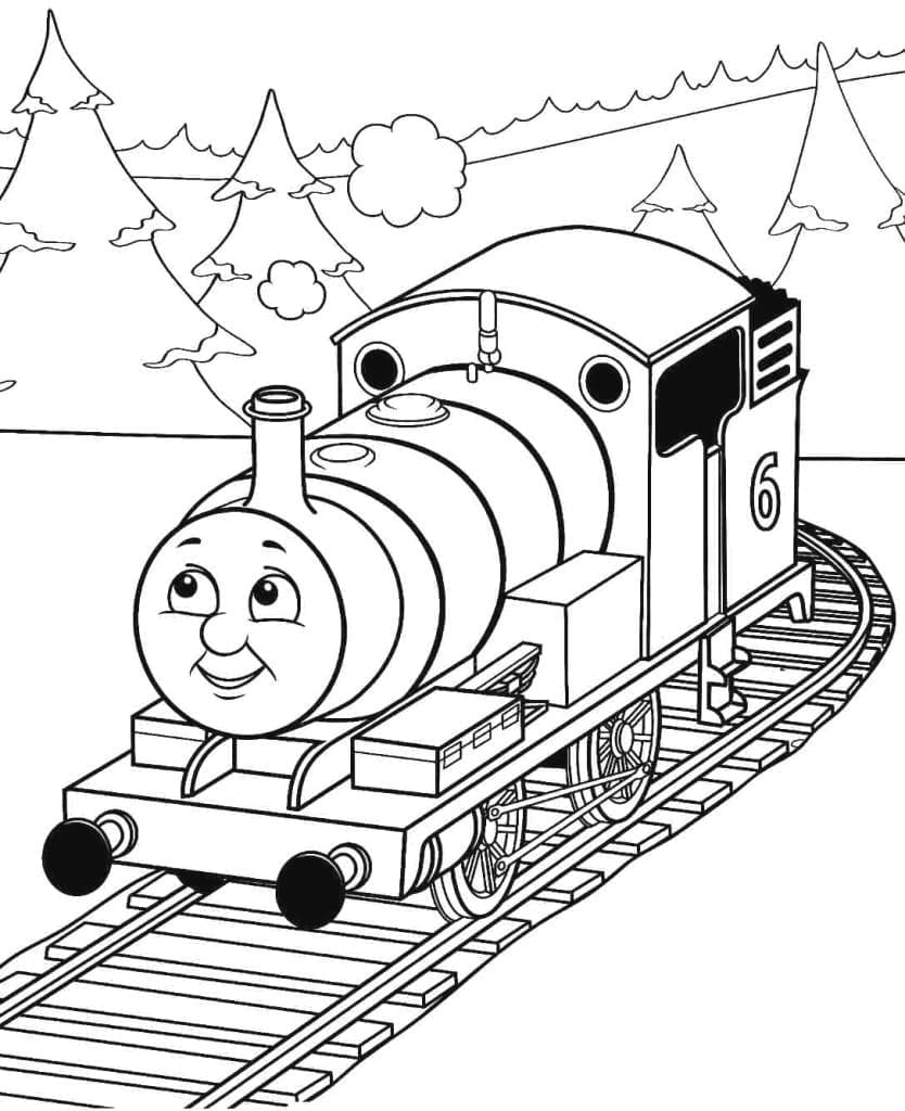 Thomas the train de colorat p19