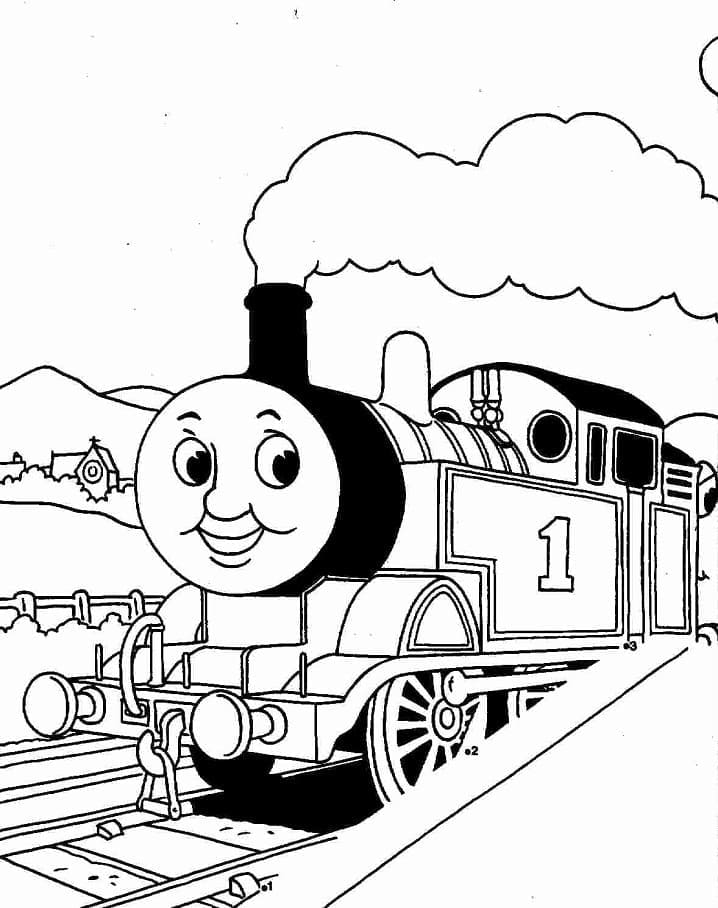 Thomas the train de colorat p20