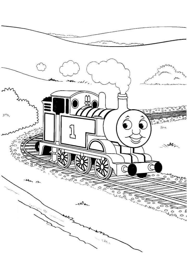 Thomas the train de colorat p23