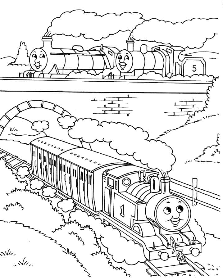 Thomas the train de colorat p24