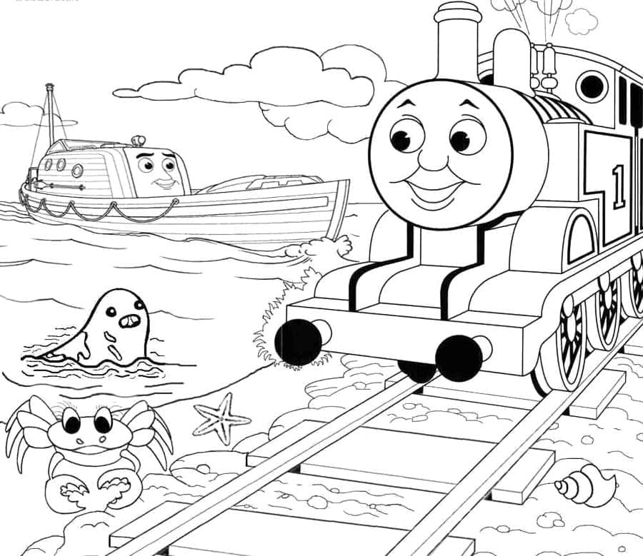 Thomas the train de colorat p26
