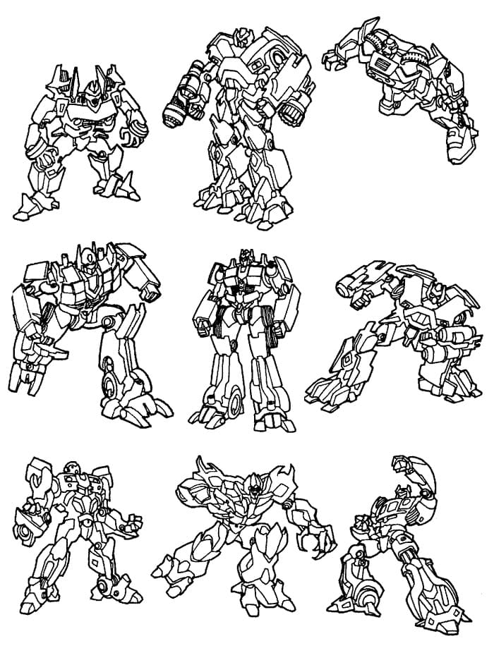 Transformers de colorat p08