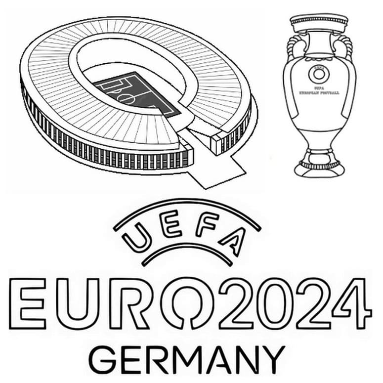 Uefa euro 2024 de colorat p01