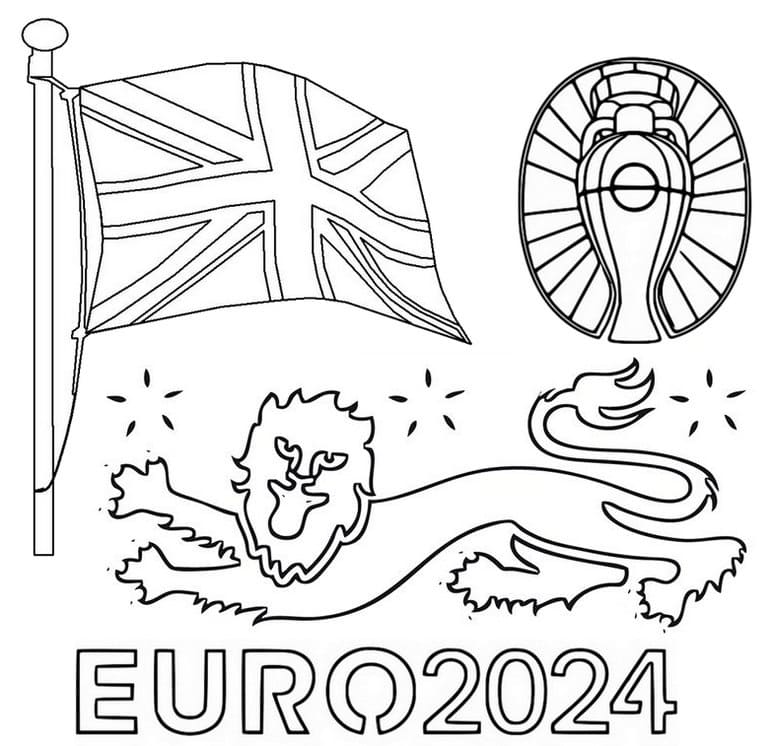 Fise de Colorat cu Uefa euro 2024 de colorat p03 - Descărcați ...