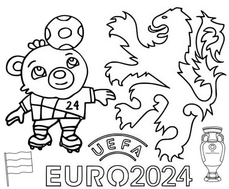 Uefa euro 2024 de colorat p08