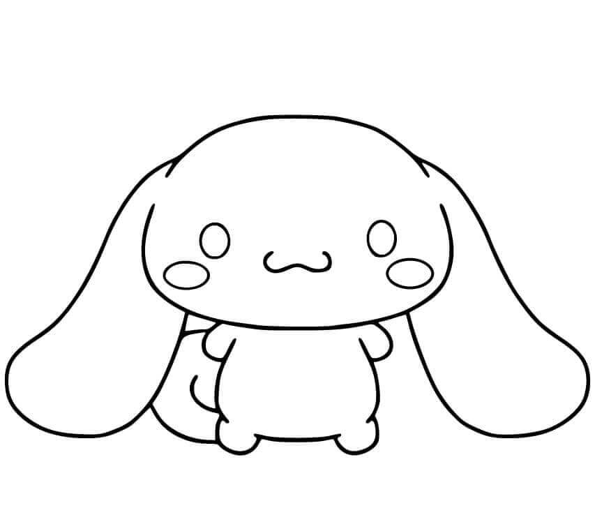 Fise de colorat cu Cinnamoroll Sanrio